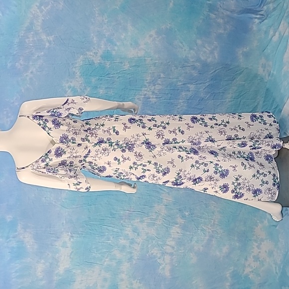 New Yumi Kim My Everything Ruffle Maxi Dress In Dancing Lilac Size Large - Picture 3 of 16